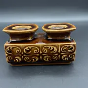 Double ceramic candlestick Ditmar Urbach – Czechoslovakia – Style A