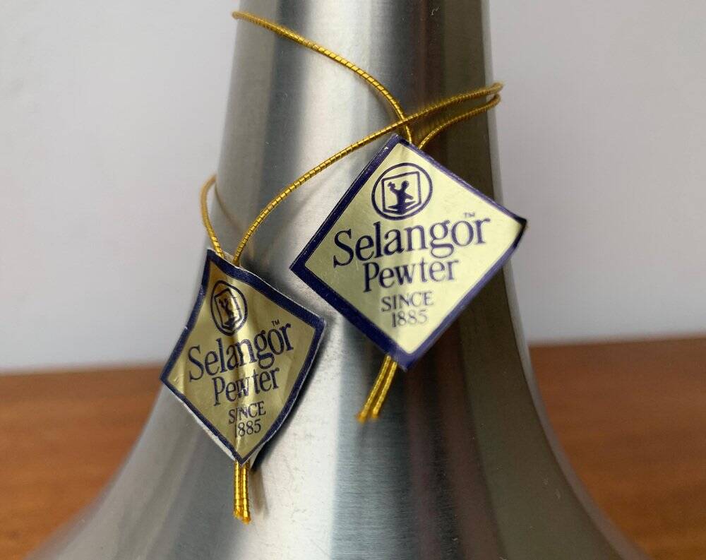 Vintage metal vase from Selangor Pewter