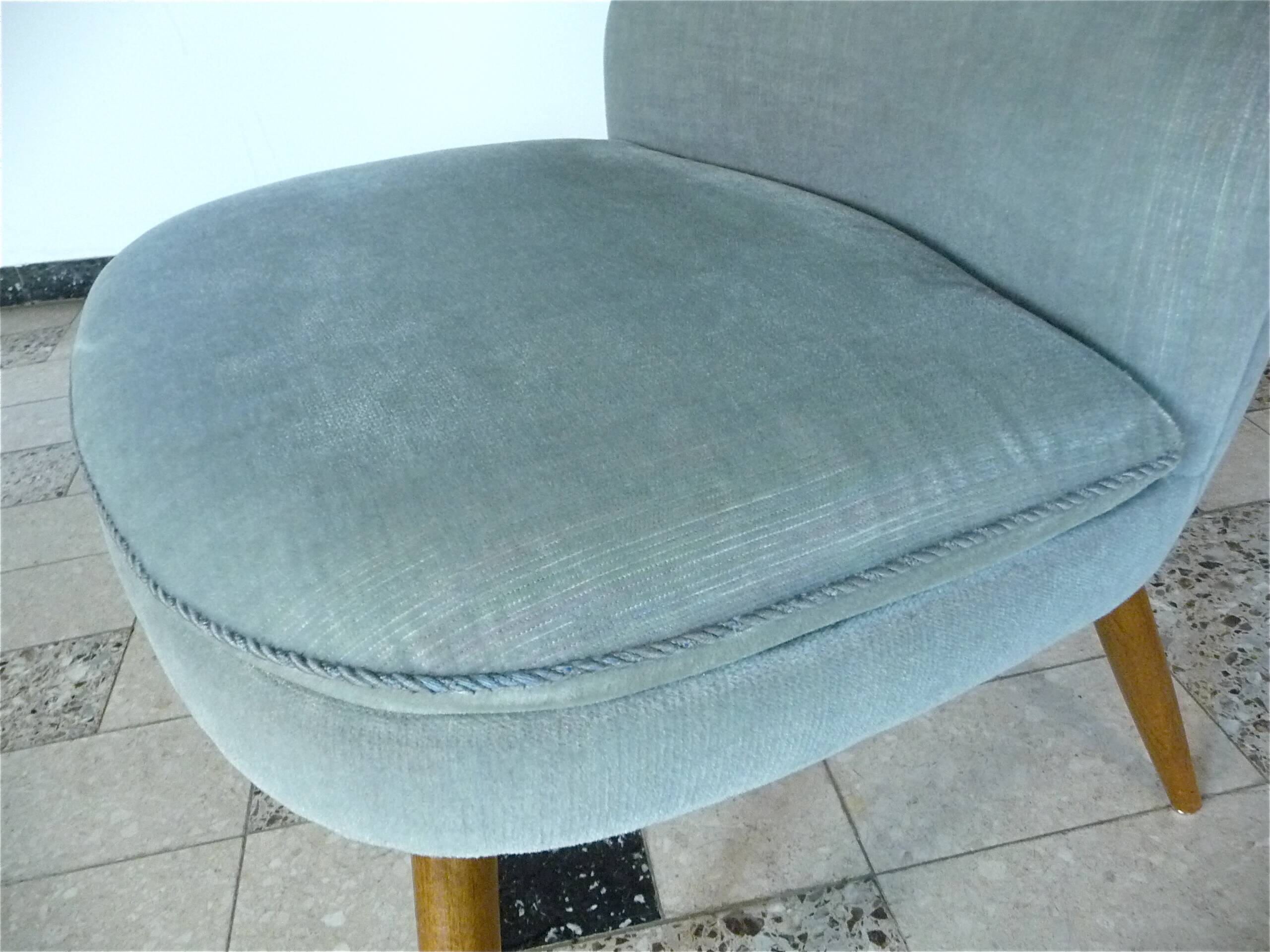 Mid-Century Club Chairs in Mohair by Wilhelm Knoll, 1950s, Set of 2