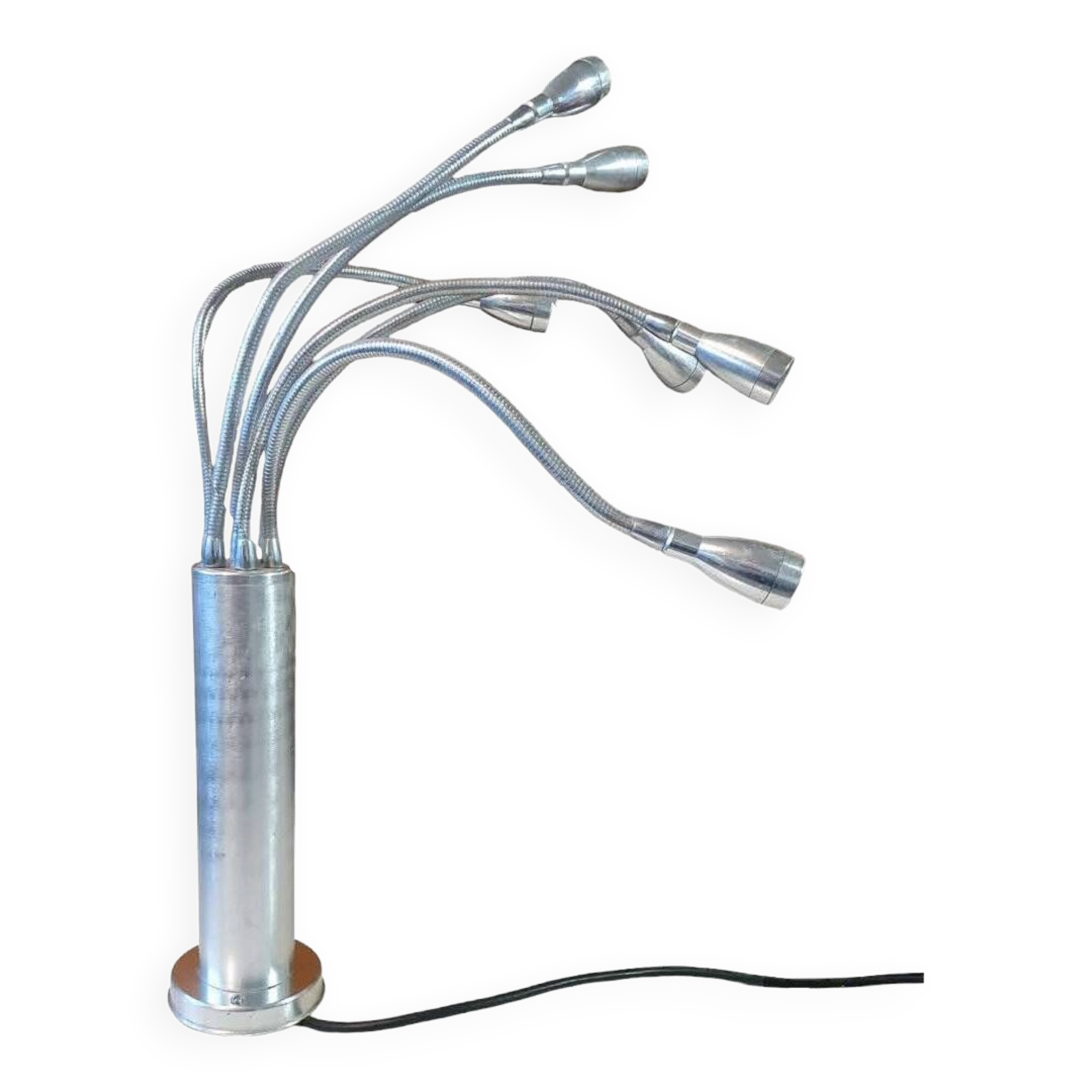 Lamp or wall lamp in brushed metal