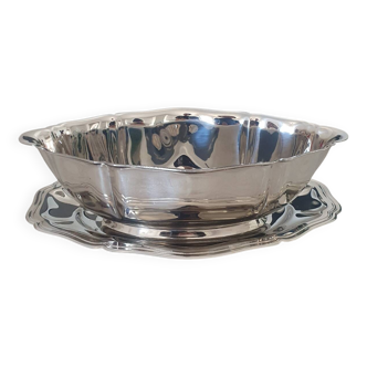 Guy Degrenne 18/10 stainless steel sauceboat, Régence collection