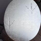 Sculptural table Traccia Merret Oppenheim silver edition Cassina