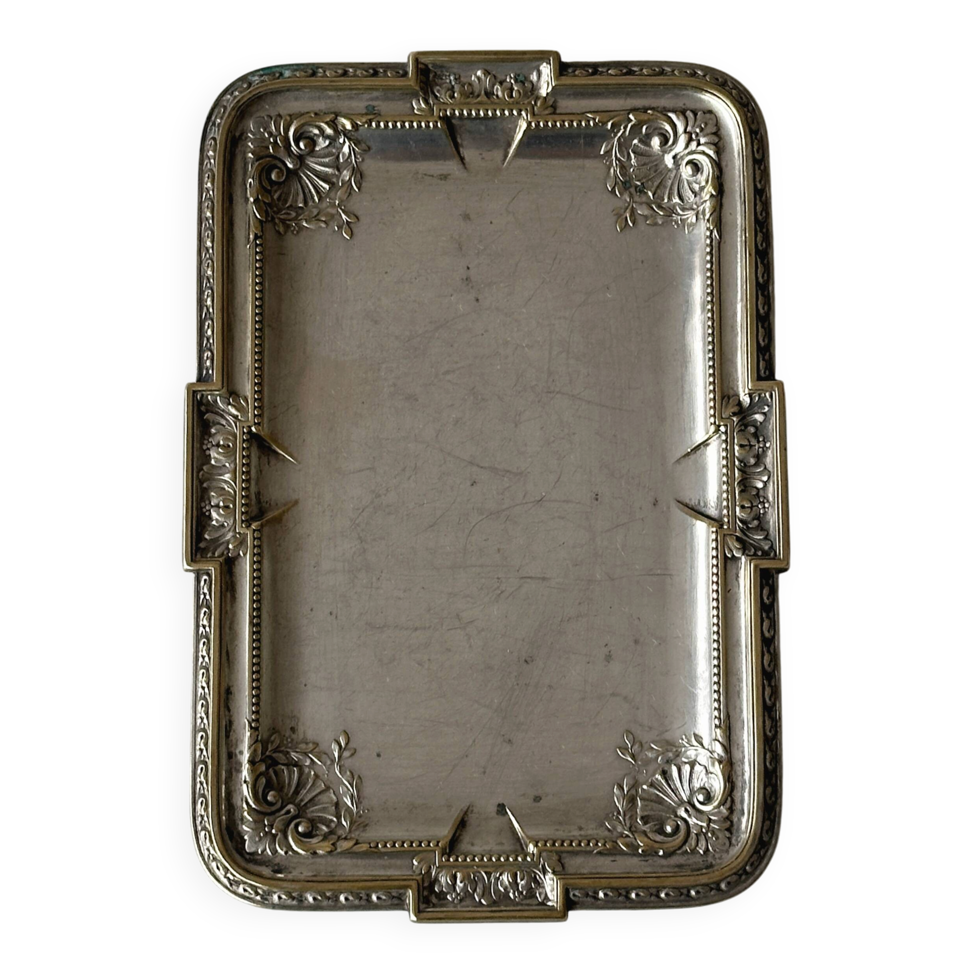 Small antique silver tray