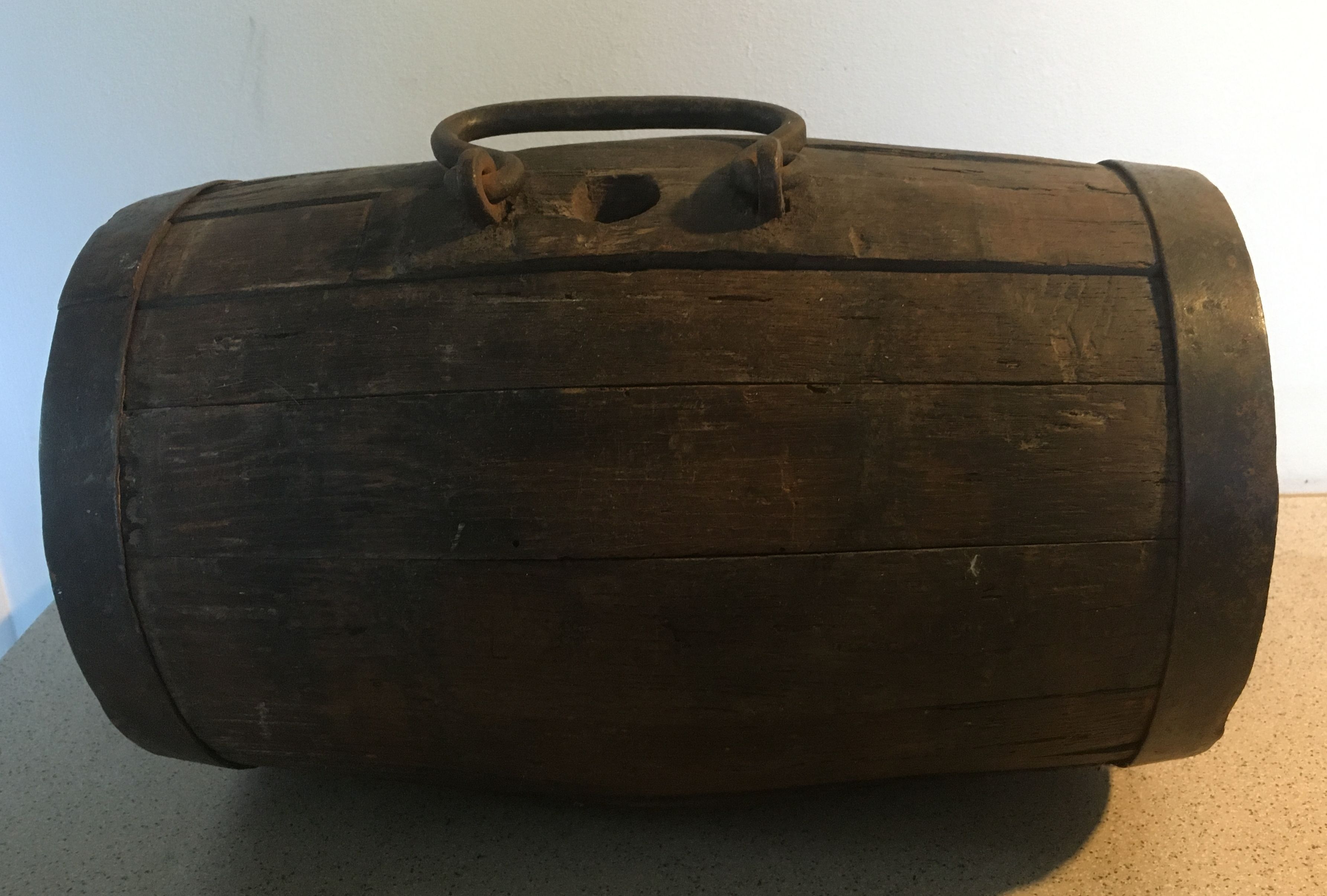 Old barrel for decoration