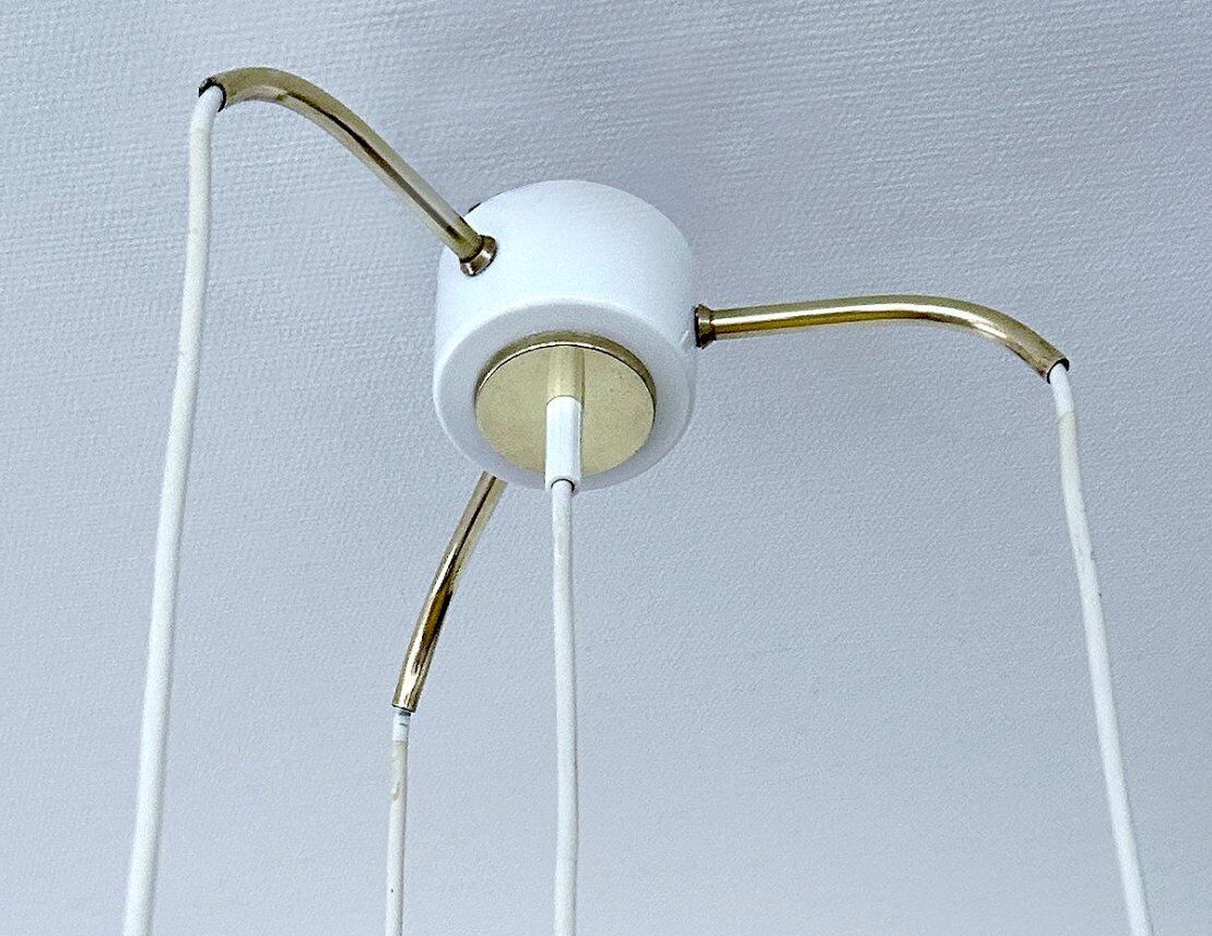 Suspension en verre vintage de Doria, années 1970.