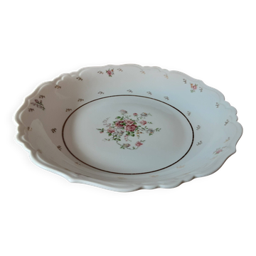 Plat rond porcelaine Limoges Authentique Julien Michelaud