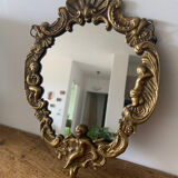 Brass mirror