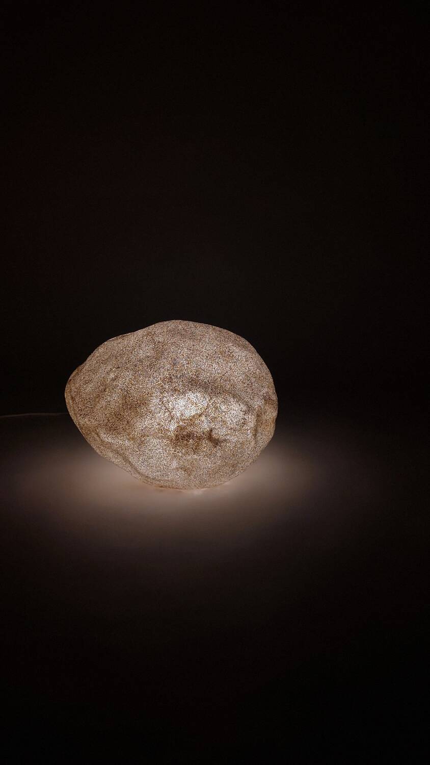 Moon Rock lamp vintage mid-century by Leola Lighting