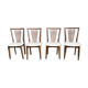 Set 4 chaises blanche vintage année 60