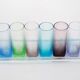 Set of glasses with a tray, Italian design, 1970s, made in Italy
