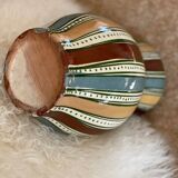 Glazed earthenware vase