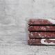 Madeji – Red Square Natural Marble Coasters - set of 4