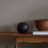 Danish mid-century folding side table in oak, Henning Kjærnulf, 1960s.