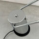 Lampe design de bureau à poser chromée vers 1980