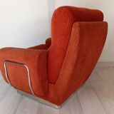 70s corduroy space age armchair