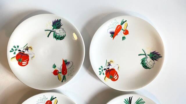 4 vegetable plates Lunéville – France