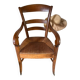 Fauteuil en paille époque restauration