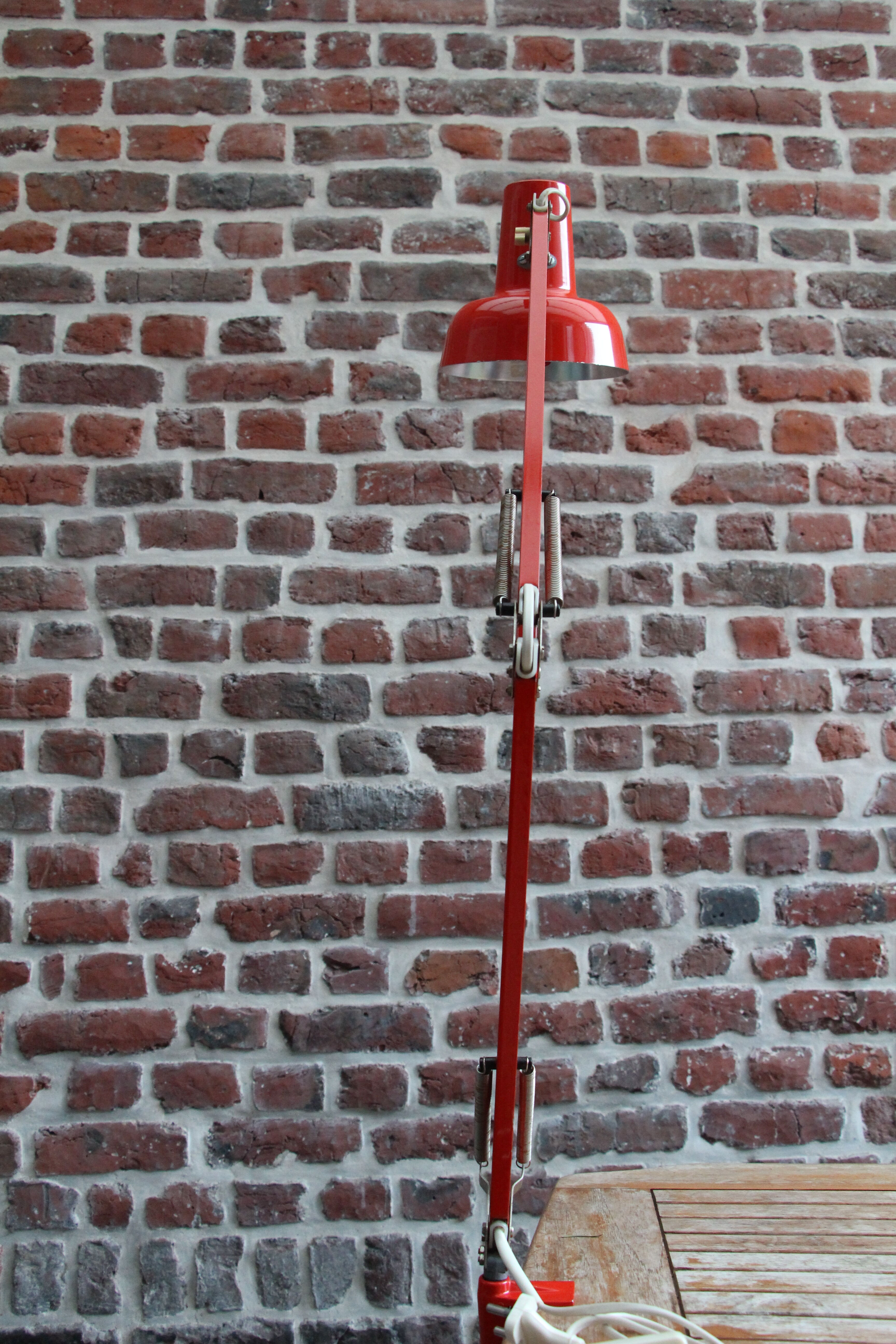 Architect lamp RDA red 70's