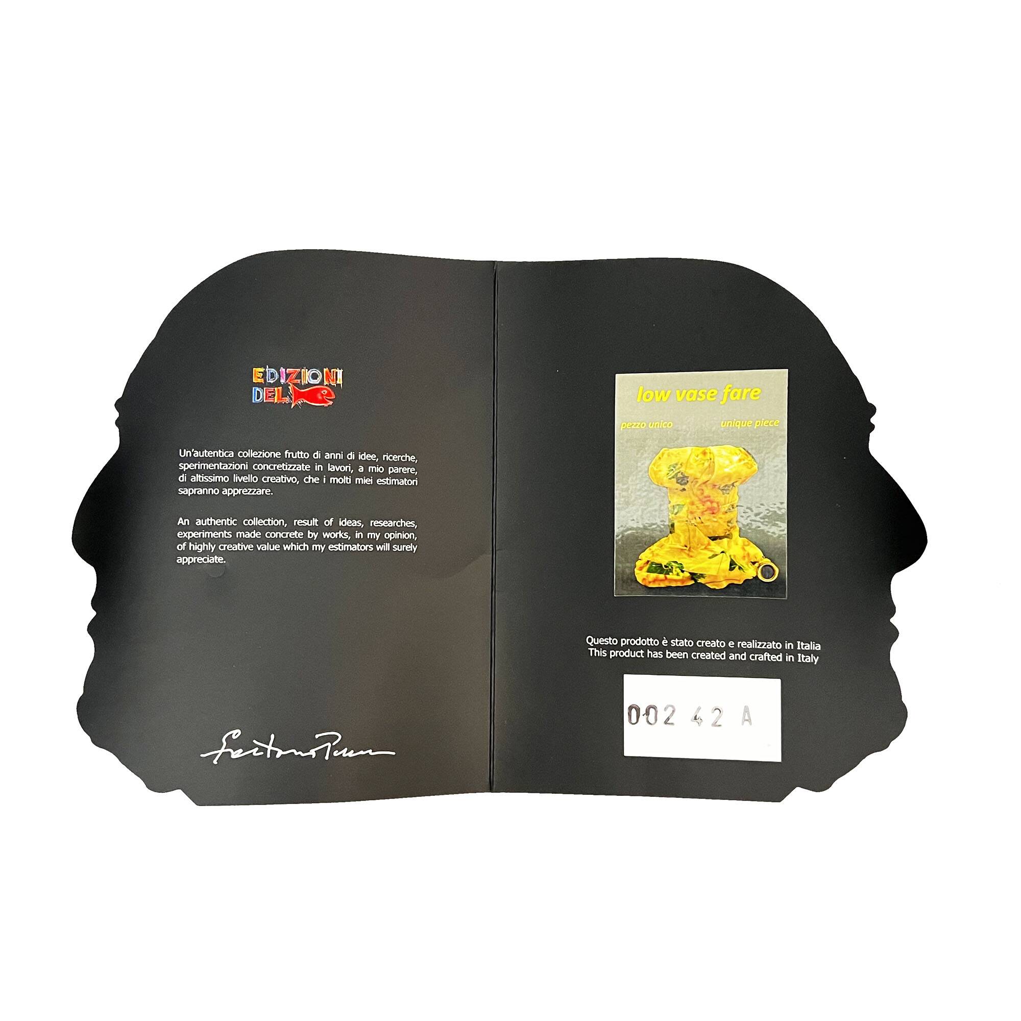 Tarif Vase Bas par Gaetano Pesce pour Meritalia "Edizioni del Pesce" 2010