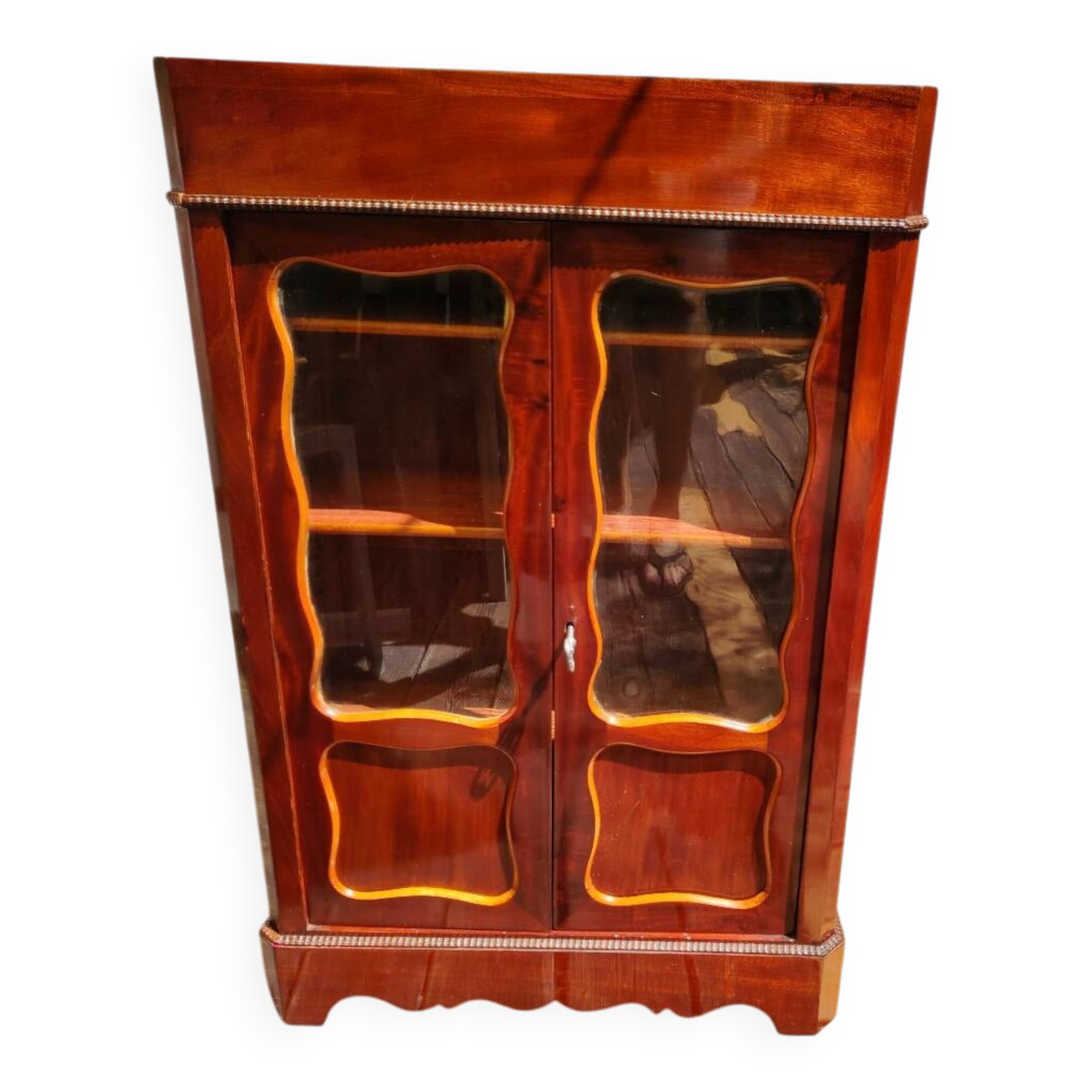 Petite vitrine acajou 19em