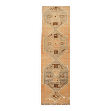 Rugs For Hallway Taupe Vintage Runner Rug, 92x321Cm