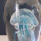 Blue jellyfish paperweight