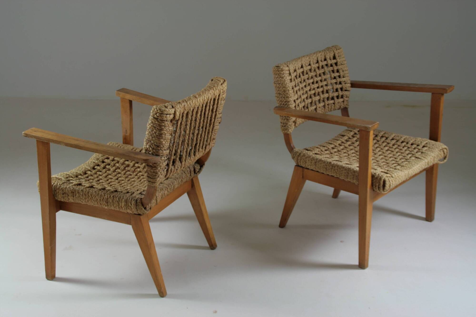 Pair of bridge armchairs Vibo, 1950s France