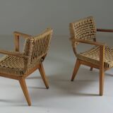 Pair of bridge armchairs Vibo, 1950s France