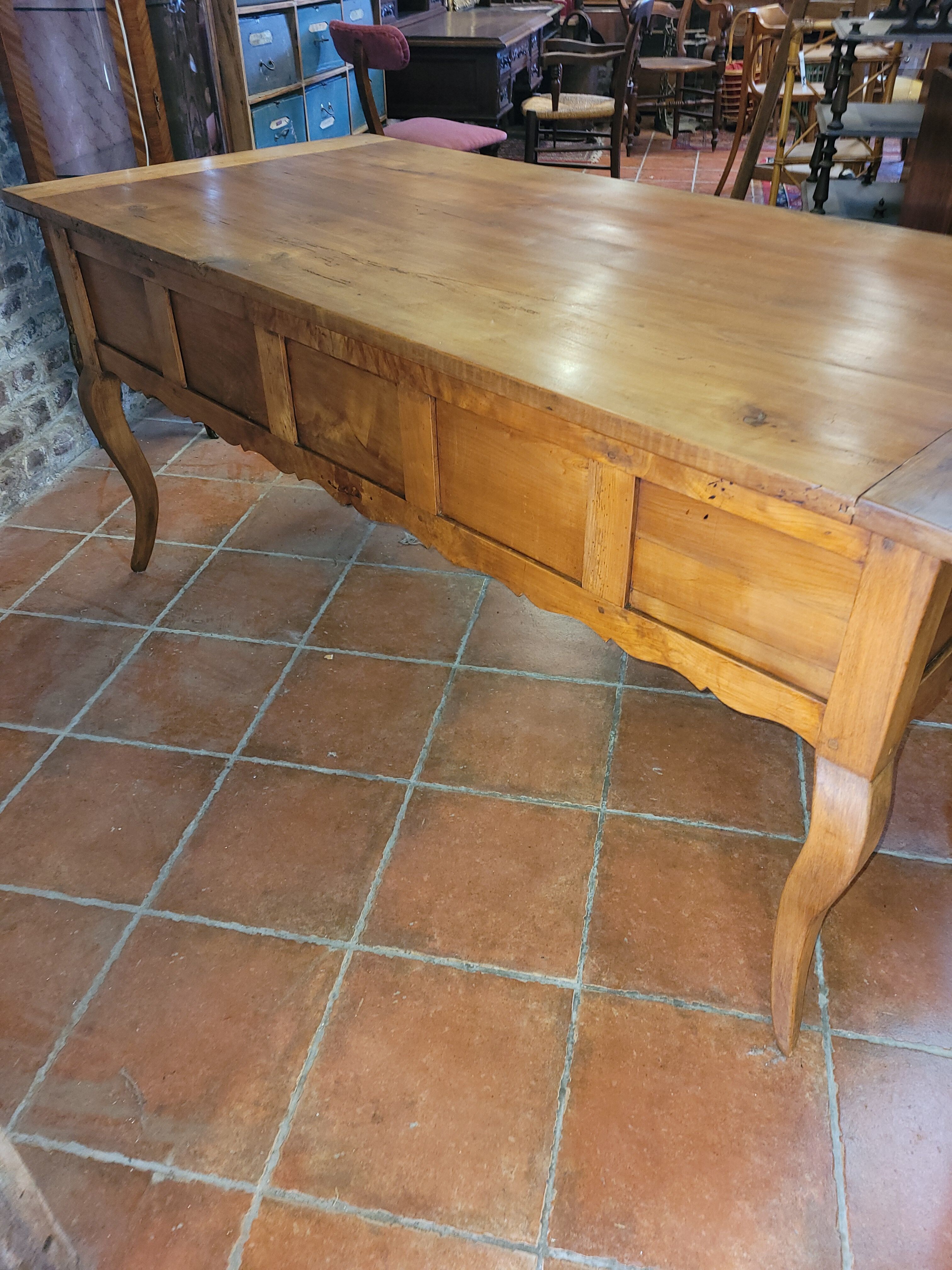 Office louis XV Norman style in cherry tree