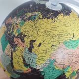 Globe terrestre lumineux années 80