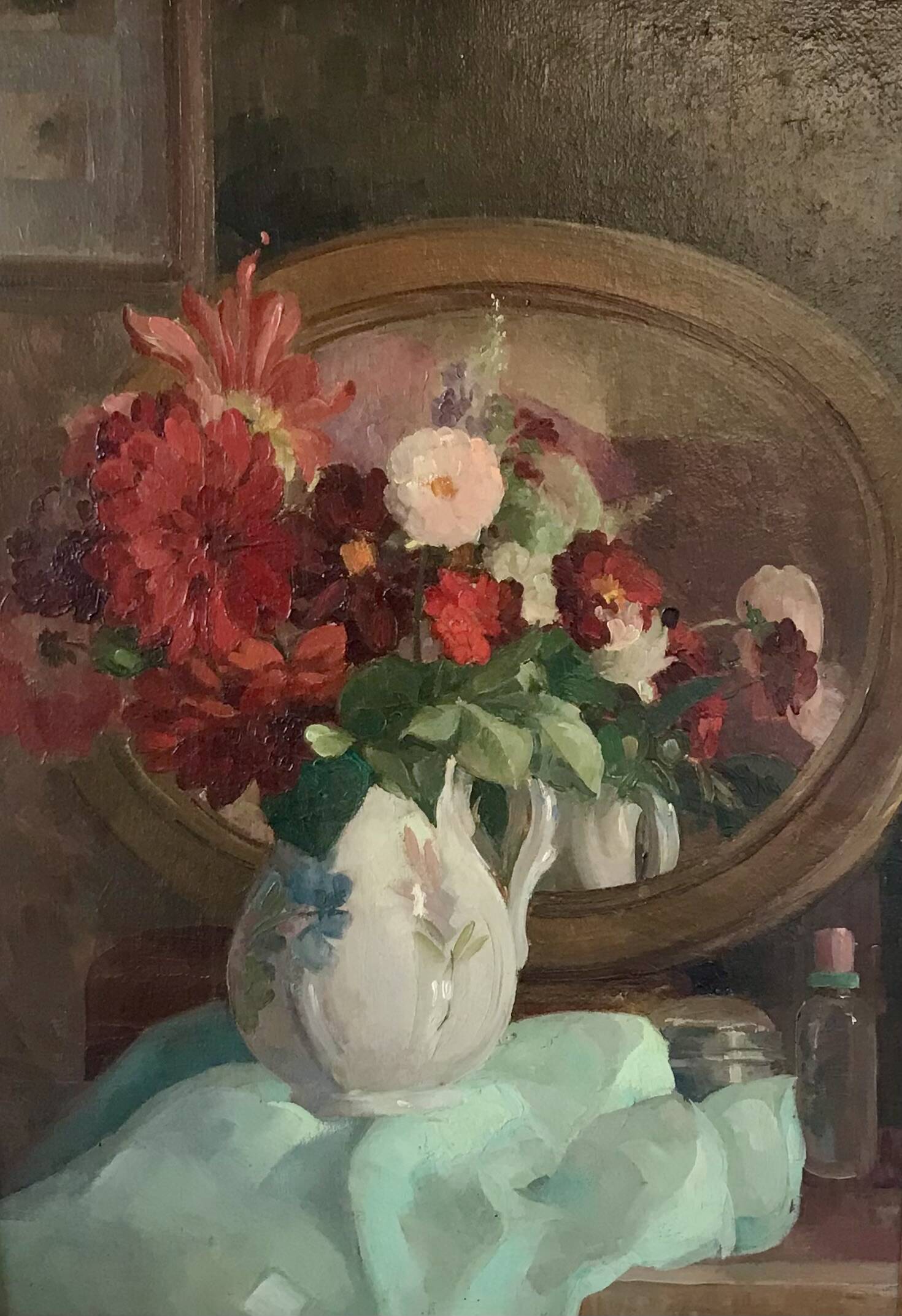 Michel Dubost (1879-1952) - Bouquet of flowers - Oil on panel.