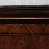 Ancienne commode Louis Philippe 4 tiroirs avec marbre