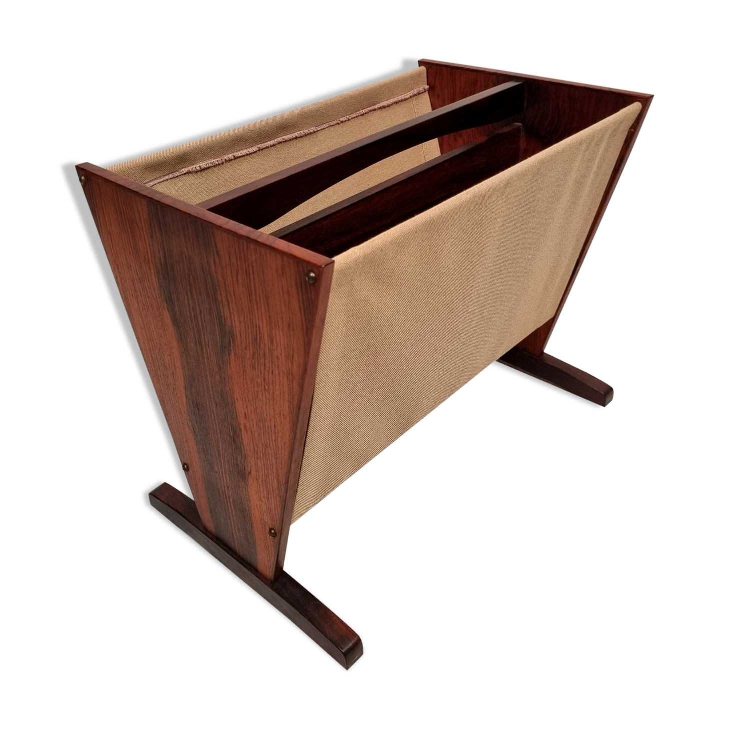 Scandinavian magazine holder - rosewood - ca 1960