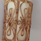 Vintage bamboo wall lamp