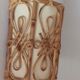 Vintage bamboo wall lamp