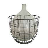 Demijohn and its metal basket