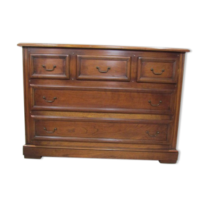 Commode tricoire en acajou , 5