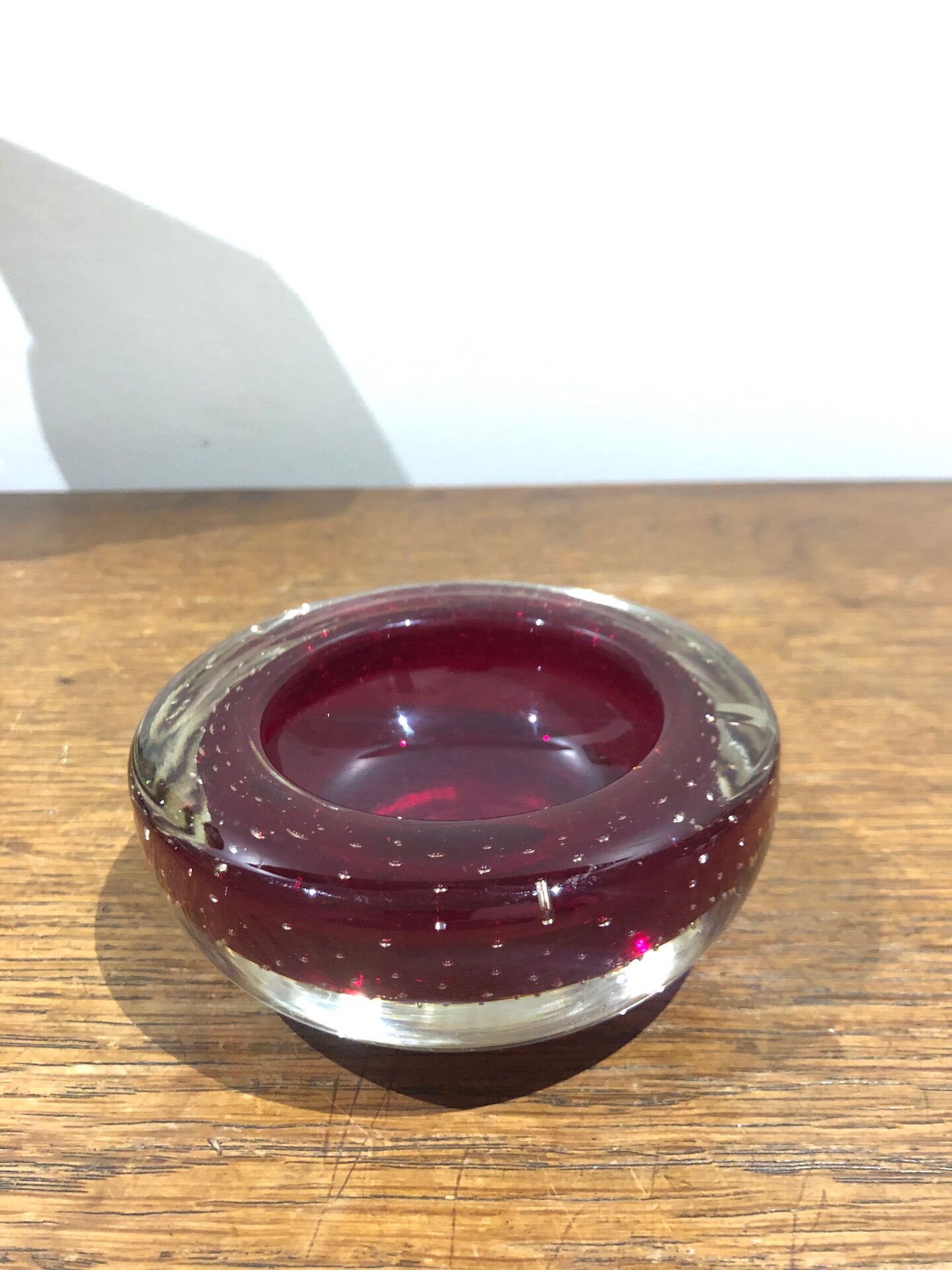Italian bubble glass pocket tray