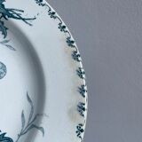 Set of 10 hollow plates Terre de Fer XIXth, model Madrid