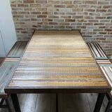Table and benches