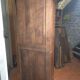 Wardrobe, oak bonnetière with moulding