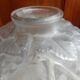 Vase boule en verre moulé art déco