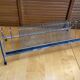 Vintage 1970s Chrome Metal Vinyl Record Holder with 100 Slots