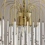 Italian waterfall chandelier, glass beads and tassels