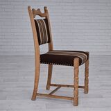 1970s, set 6 pcs of Danish dinning chairs, original very good condition, oak wood.