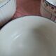Nested porcelain salad bowls decorated