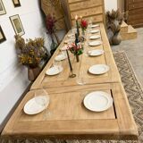 Farmhouse table with 2 extensions