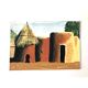 Gouache Cases Africaines