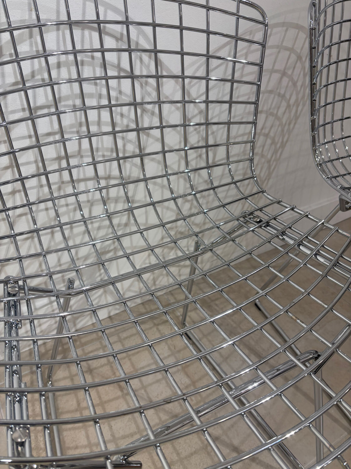 Set of 4 Harry Bertoia chairs for Knoll