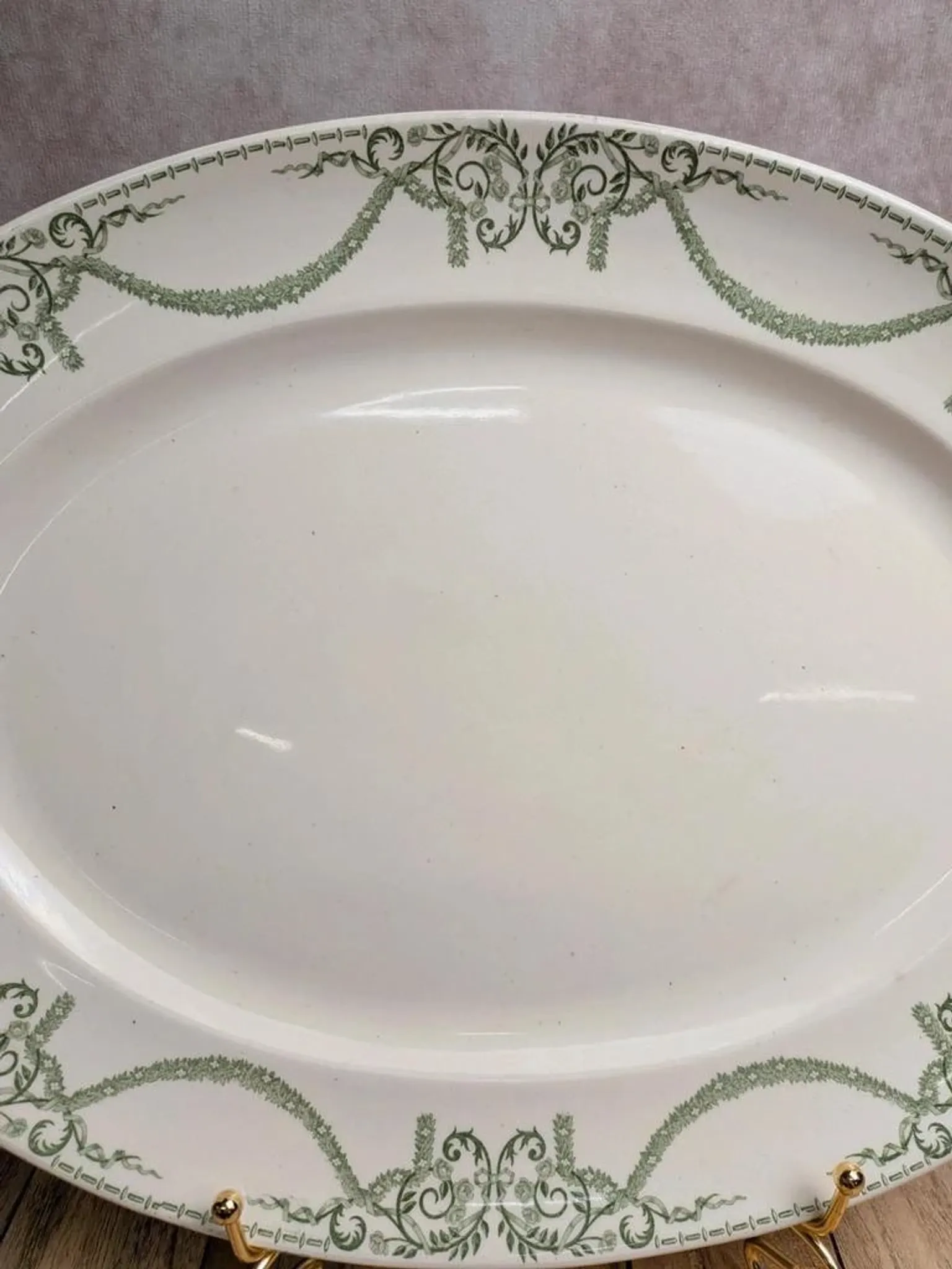 Large oval dish Terre de fer Creil et Montereau Labrador – Napoleon I service